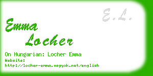 emma locher business card